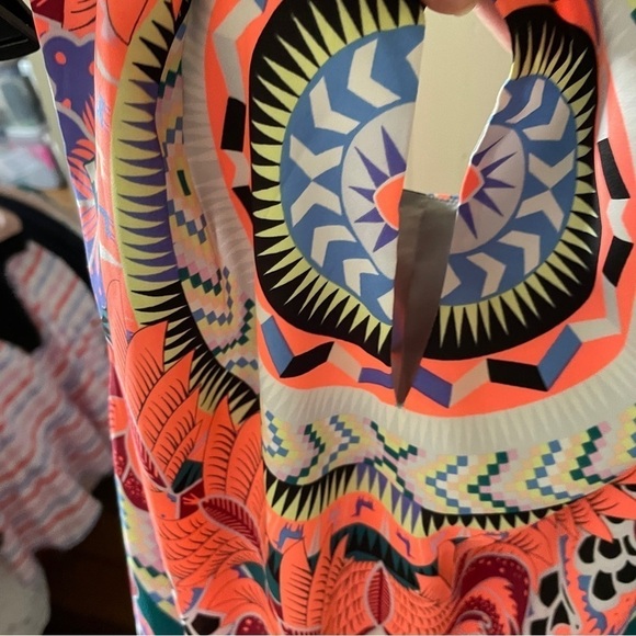 Mara Hoffman Orange Shift Dress in Jungle Trip Coral - Picture 15 of 16